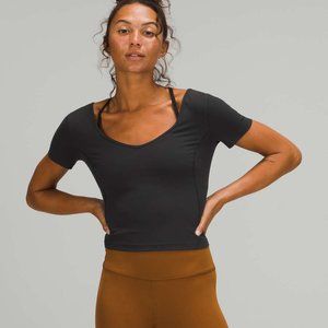 Lululemon Align T-shirt Size 2 Black EUC